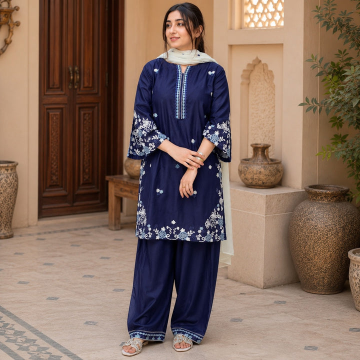Neelam 3-Piece Farshi Shalwar Set