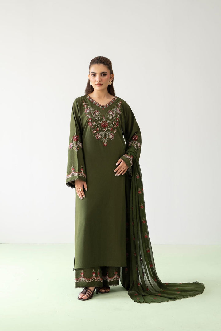 Lawn Cotton Fabric 3-Piece Stitched Sui