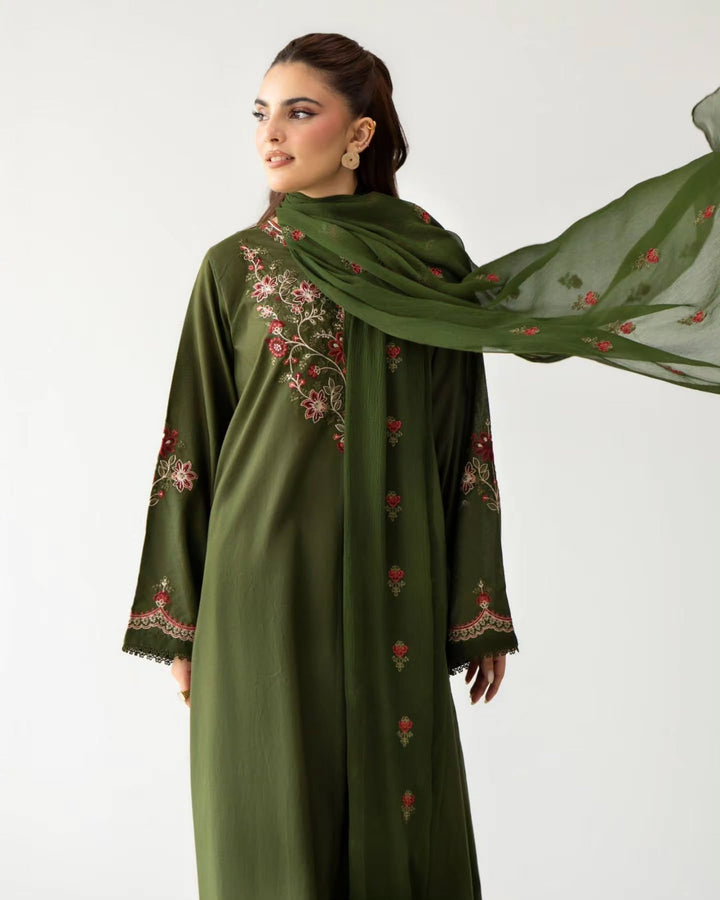 Lawn Cotton Fabric 3-Piece Stitched Sui