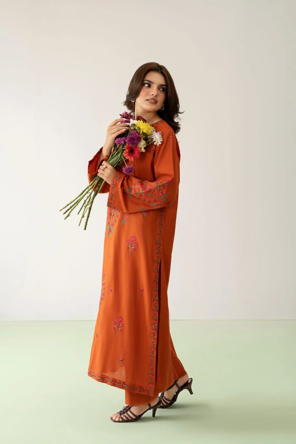 Zimal Embroidered 3 piece Suit