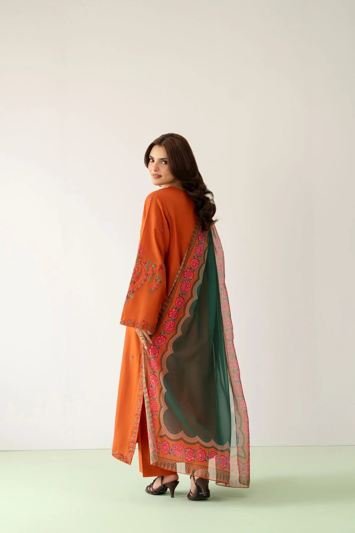 Zimal Embroidered 3 piece Suit