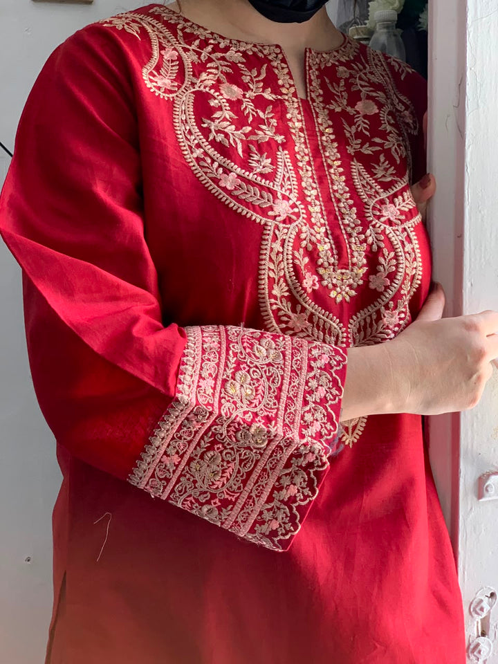 Ruby Raag 2-Piece Farshi Shalwar Set