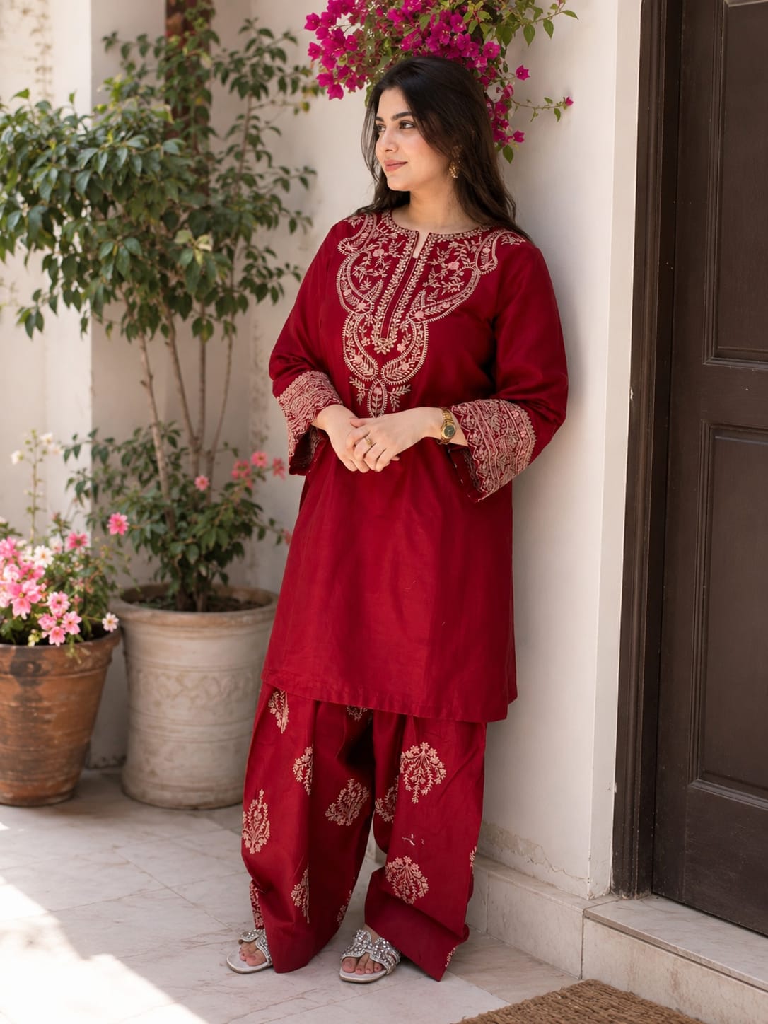 Ruby Raag 2-Piece Farshi Shalwar Set