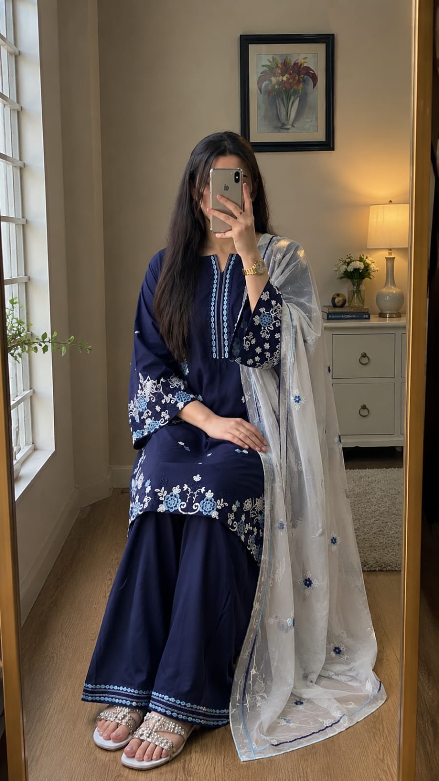 Neelam 3-Piece Farshi Shalwar Set