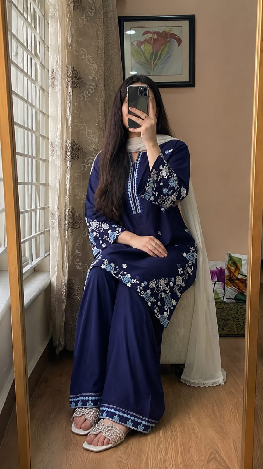 Neelam 3-Piece Farshi Shalwar Set