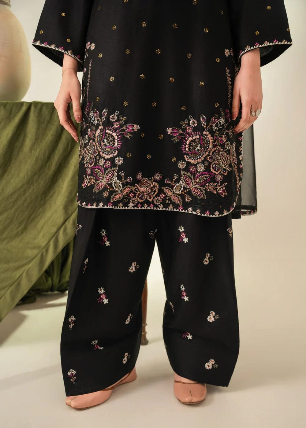 Raatrani 3-Piece Farshi Shalwar Set